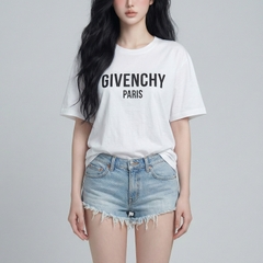 Áo thun nữ LOREN givenchy trắng A2049