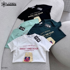 Áo thun nữ LOREN Regular Tomato A21091