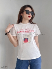 Áo thun nữ LOREN Regular Tomato A21091