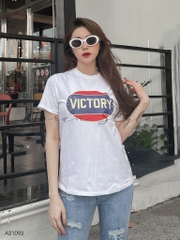 Áo thun nữ LOREN Regular Victory A21093