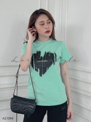 Áo thun nữ LOREN Regular heart A21094