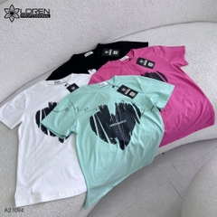 Áo thun nữ LOREN Regular heart A21094