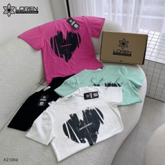 Áo thun nữ LOREN Regular heart A21094