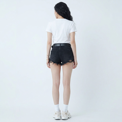 Áo thun nữ LOREN Regular tim A21096