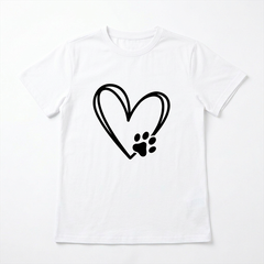 Áo thun nữ LOREN Regular tim A21096