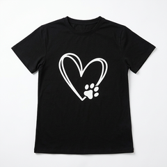 Áo thun nữ LOREN Regular tim A21096