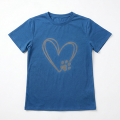 Áo thun nữ LOREN Regular tim A21096