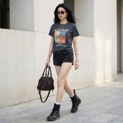 Áo thun nữ LOREN Regular bear A21098
