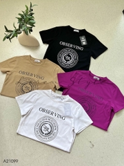 Áo thun nữ LOREN Regular observing A21099