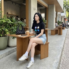 Áo thun nữ LOREN Regular status A21100