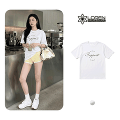 Áo thun nữ LOREN girls support trắng A2675