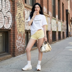 Áo thun nữ LOREN girls support trắng A2675