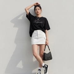 Áo thun nữ LOREN girls support đen A2676