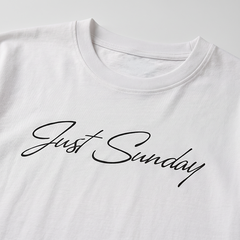 Áo thun nữ LOREN chữ Gust sunday trắng A2744