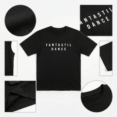 Áo thun nữ LOREN chữ in đen A2751