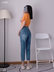 Quần jean baggy LOREN kiểu túi đắp B5149