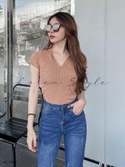 Áo kiểu nữ LOREN cổ trụ A61109
