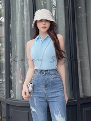Áo kiểu nữ LOREN sát nách nút A61112
