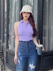 Áo kiểu nữ LOREN sát nách nút A61112