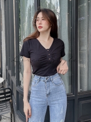 Áo kiểu nữ LOREN nhún ngực A61113