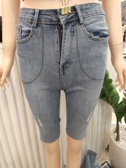 Quần jean ngố tua xanh B5215