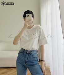 Áo thun nữ LOREN chữ Loren style trắng A2741