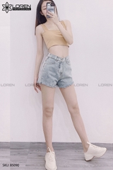 Quần jean short tua xanh B5090