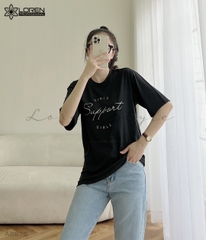 Áo thun nữ LOREN girls support đen A2676