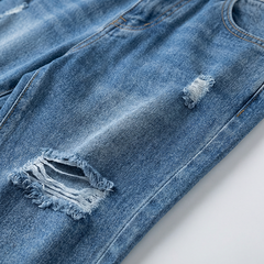 Quần jean baggy LOREN rách tua B51035