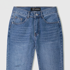 Quần jean baggy LOREN rách tua B51036