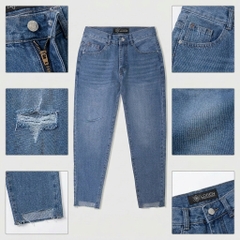 Quần jean baggy LOREN rách tua B51036