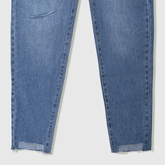 Quần jean baggy LOREN rách tua B51036