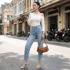 Quần jean baggy LOREN tua B51037