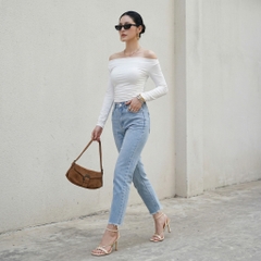 Quần jean baggy LOREN tua B51037
