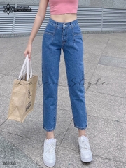 Quần jean baggy LOREN trơn kiểu túi B51038