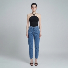 Quần jean baggy LOREN trơn kiểu túi B51038