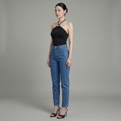 Quần jean baggy LOREN trơn kiểu túi B51038