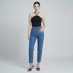 Quần jean baggy LOREN trơn kiểu túi B51038