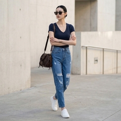 Quần jean baggy LOREN rách B51039