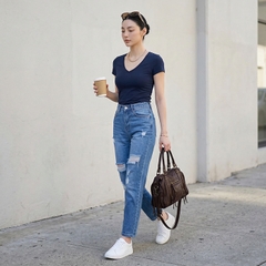 Quần jean baggy LOREN rách B51039
