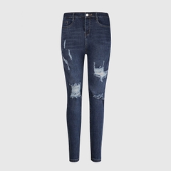 Quần jean nữ skinny LOREN wash rách B51044
