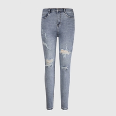 Quần jean nữ skinny LOREN wash rách B51044