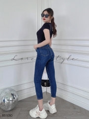 Quần jean nữ skinny LOREN lửng wash lai B51050