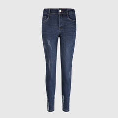Quần jean nữ skinny LOREN lửng wash lai B51050