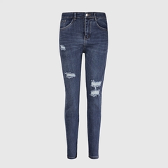 Quần jean nữ skinny LOREN lửng rách gối B51051