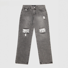 Quần jean nữ LOREN ống rộng rách B51061