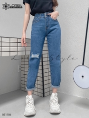 Quần jean baggy nữ LOREN 2 nút  B51106
