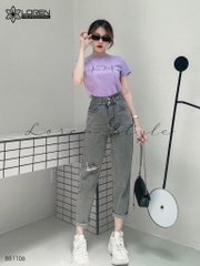 Quần jean baggy nữ LOREN 2 nút  B51106