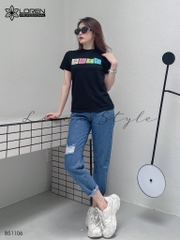 Quần jean baggy nữ LOREN 2 nút  B51106