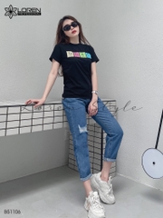 Quần jean baggy nữ LOREN 2 nút  B51106